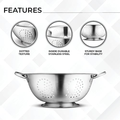 Premium Stainless Steel Mixing Bowls Set - Space-Saving Easy to Clean