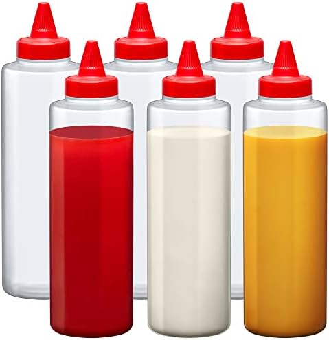 Amazing Abby 16-Ounce Plastic Squeeze Bottles Set of 6
