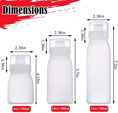 RAMFIYN 5-Nozzle Condiment Squeeze Bottles