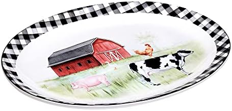 Beautiful Hand-Painted Earthenware Platter