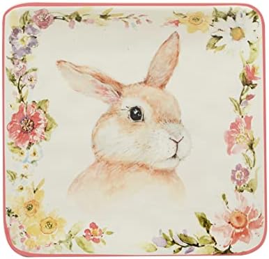 Certified International Easter Garden Plates Assorted Designs 6 Set