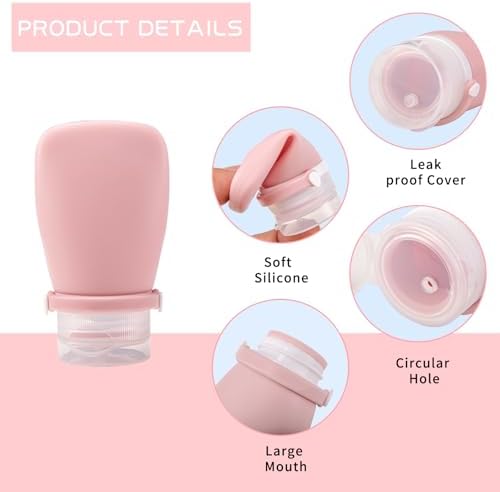 4Pcs Squeeze Salad Dressing Bottles MiniCondiment Containers for Kitchen Travel