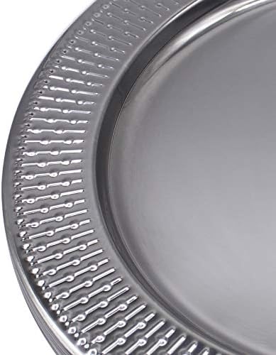 13-Inch Stainless Steel Chargers Set of 6