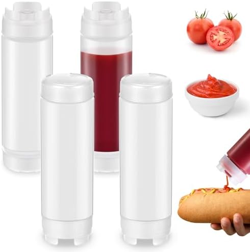 4-Piece Refillable Squeeze Bottles