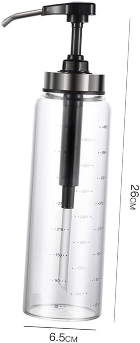 Luxshiny 500ml Jar Pump - Sealed Honey Dispenser for Outdoor BBQ
