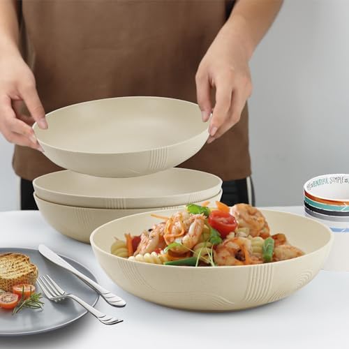 Gourmet-Premium 10-inch Large Plastic Bowl Set