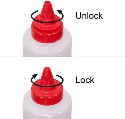 Amazing Abby 8-Ounce Plastic Squeeze Bottles Set of 6