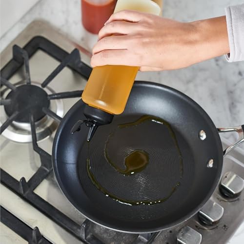 Set of 6 Sleek Condiment Squeeze Bottles