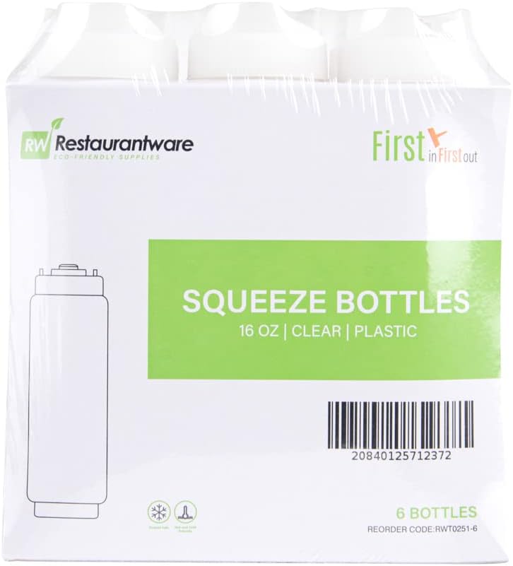 First In First Out 16 oz Condiment Squeeze Bottle