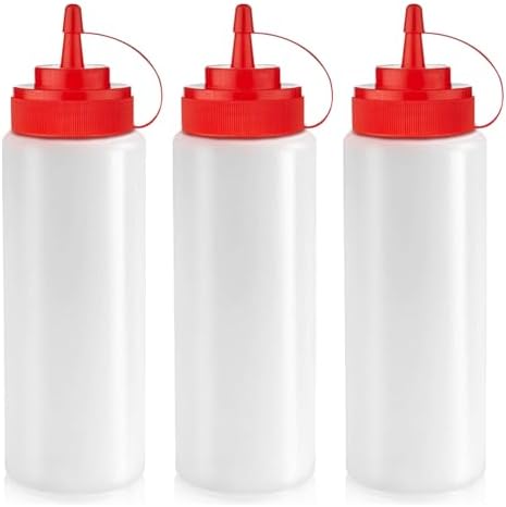 No-Spill Leak-Proof Condiment Squeeze Bottles - Perfect Choice for Kitchens