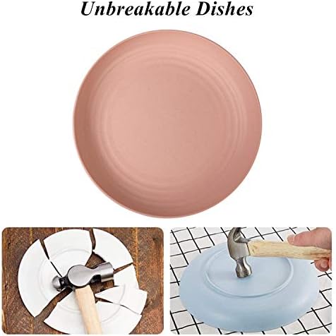CAMBUY Lightweight Unbreakable Dinner Plates Set for Home Events
