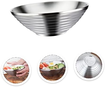 3-Piece Chrome Soup Bow Stainless Steel Dining Tableware Set