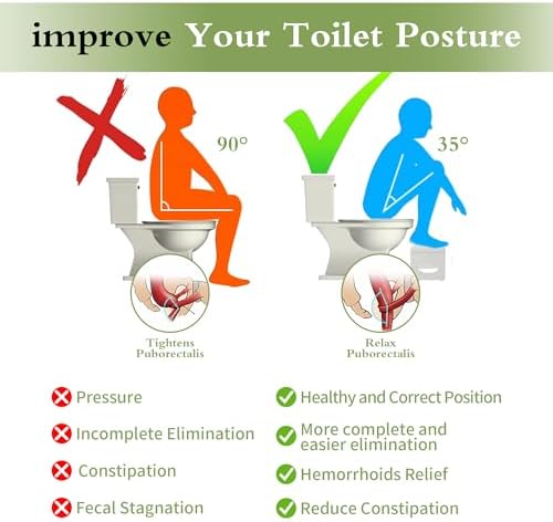 7-inch Bamboo Toilet Stool Foldable Step for Bathroom Eco-Friendly Design