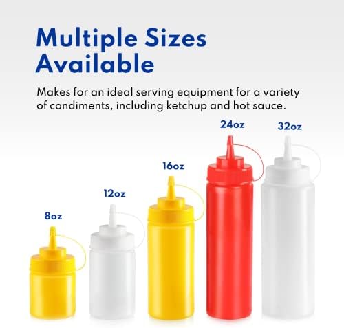 New Star Foodservice 26238 Squeeze Bottles Set of 6