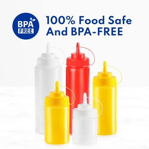 New Star Foodservice 26238 Squeeze Bottles Set of 6