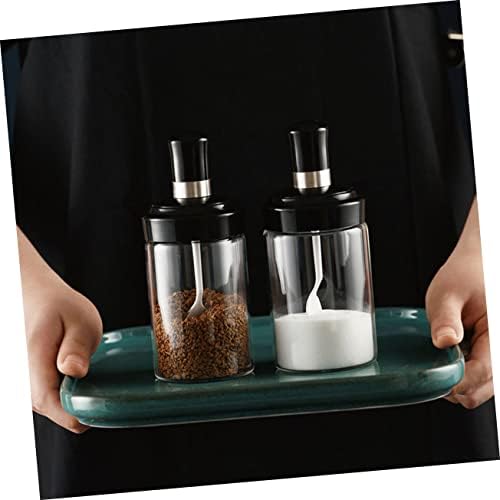 HOLIDYOYOSpace-Saving Condiment Set with Lids Spoons