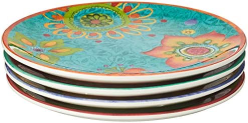 Certified International Tunisian Sunset Salad Plates 4-Piece Set 875 inch