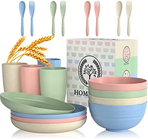 Homienly Premium Rice Pasta Bowls Set Microwave dishwasher safe