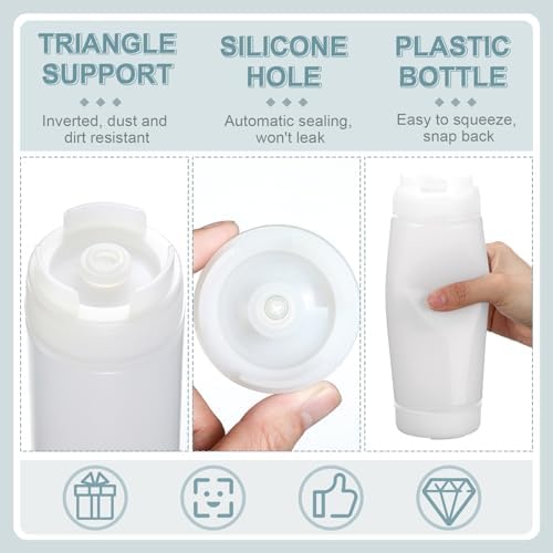 4-Piece Refillable Squeeze Bottles