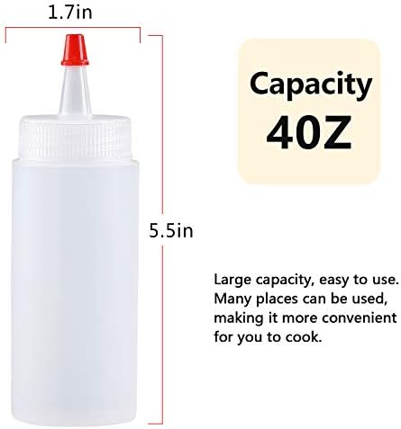 Convenient 4-Ounce Squeeze Bottles