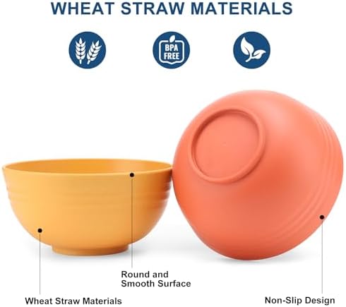 HOTECH 20-Piece BPA-Free Dinnerware Set