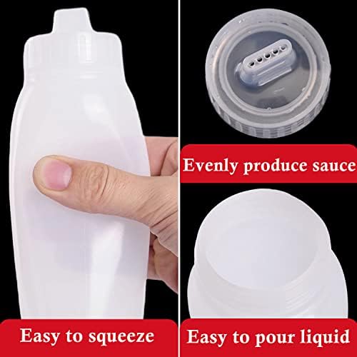 RAMFIYN 5-Nozzle Condiment Squeeze Bottles