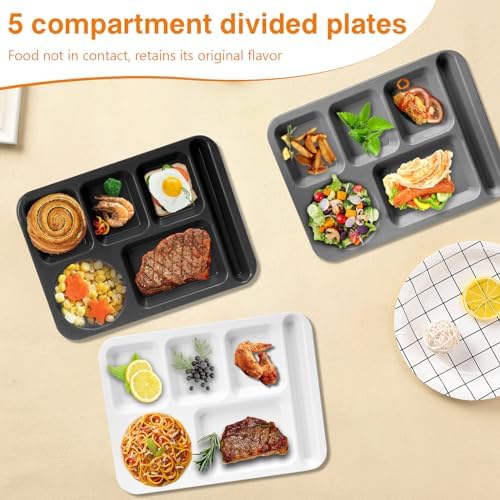 DYB DONGYONGBAO 14 Inch Large Divided Plates Set 3PCS