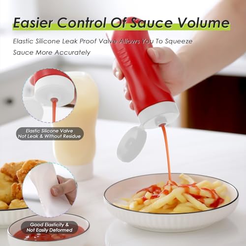 Nacxbwer Durable Squeeze Bottles 8-Piece Set