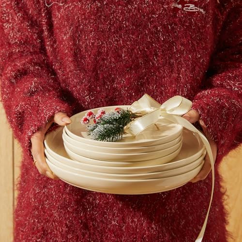 Sweese 10-inch Porcelain Dinner Plates Set of 6