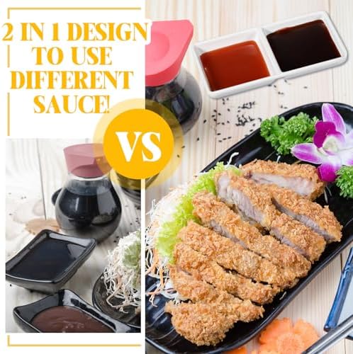 Stylish Dual Compartment Sauce Bowls for Kitchen Dining