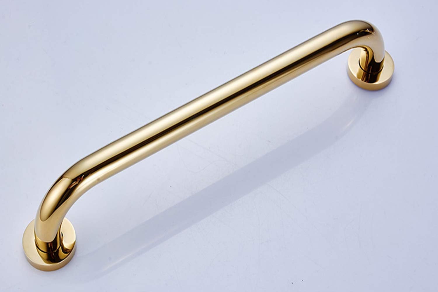 Sturdy 16-inch Gold-Finish Bathroom Grab Bar for Home Safety