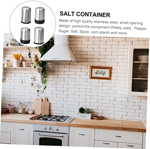 8-Piece Stainless Steel Seasoning Bottles