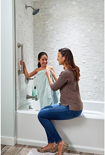 Bathroom Safety Grab Bar Brushed Nickel