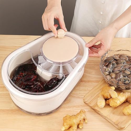 Fruit Cleaner Spinner 2025 New Green Design Efficient Fruit Washing Bowl