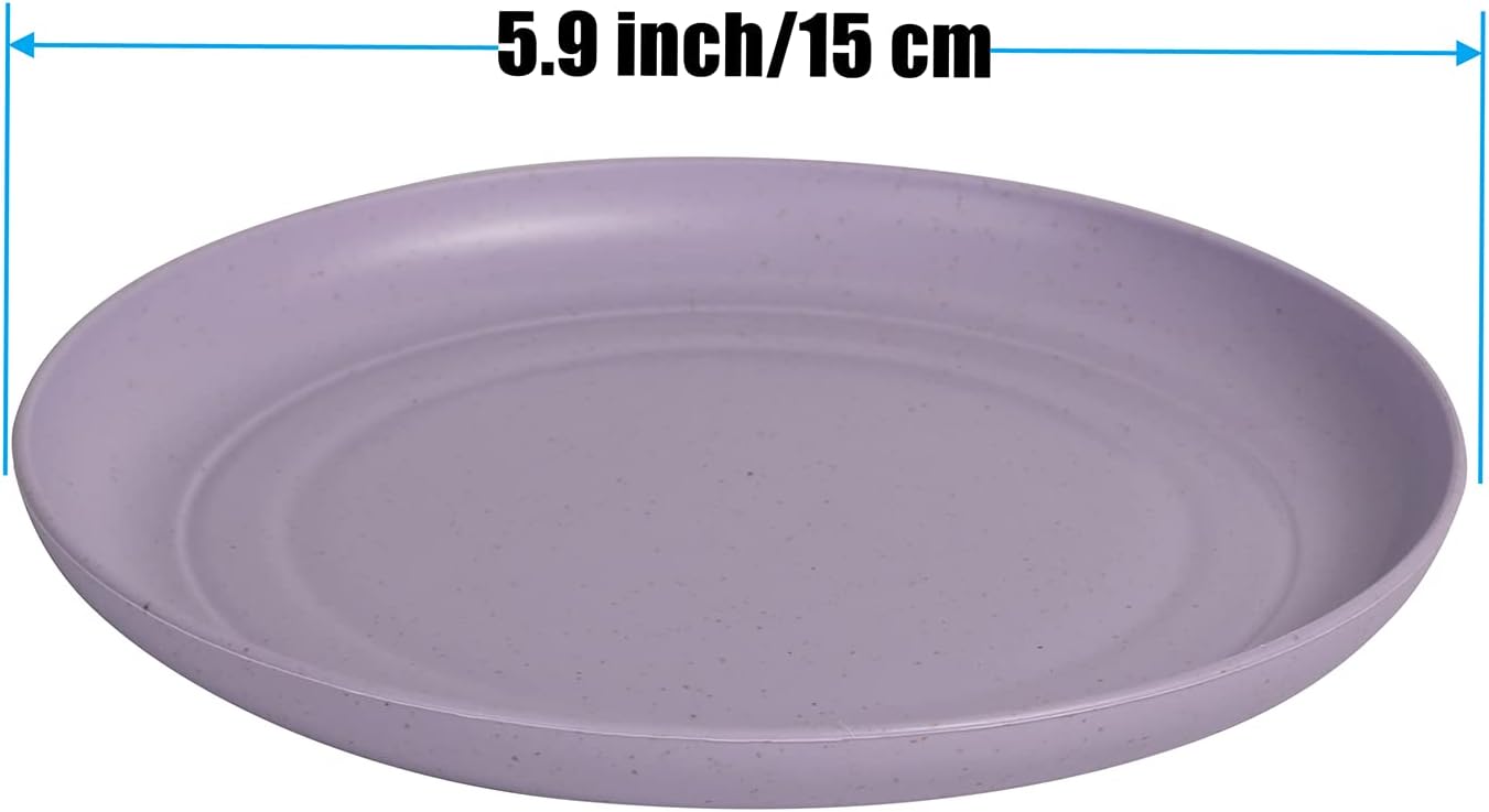 CAMBUY Lightweight Unbreakable Dinner Plates Set 6-Piece