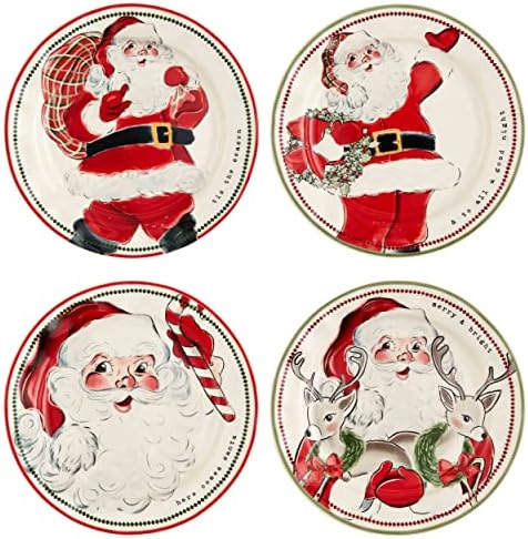 Mud Pie Santa Salad Plate - Christmas Gift
