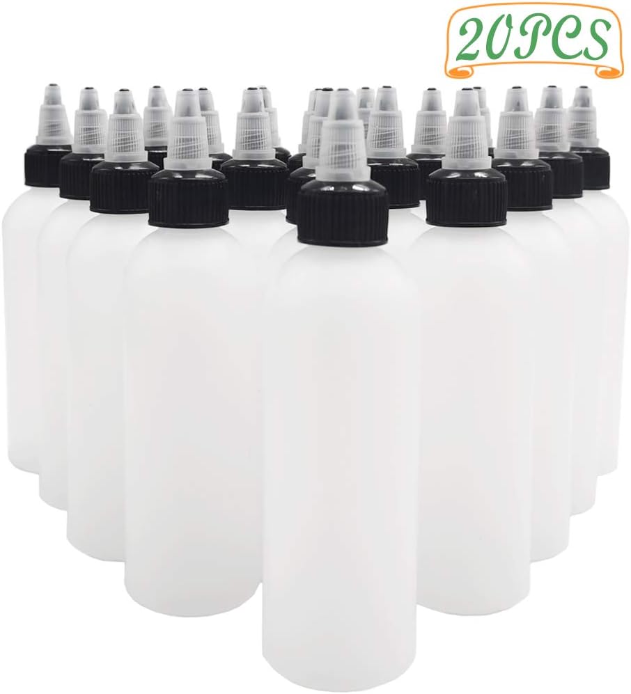 Leak-Proof Reusable Plastic Boston Squeeze Bottles