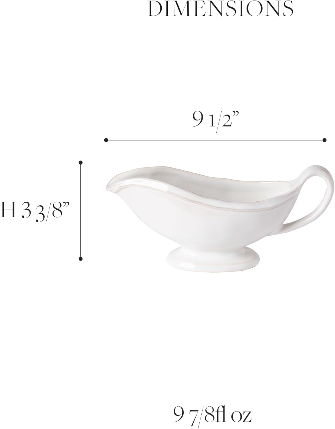 Natural White Stoneware Sauce Gravy Boat