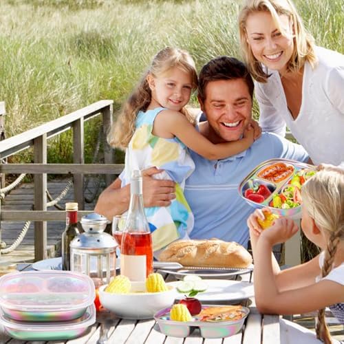 Sturdy Fun Durable Stainless Steel Plates for Kids