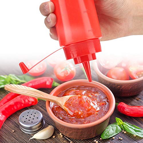 XIASABA Red 460ml Condiment Dispenser