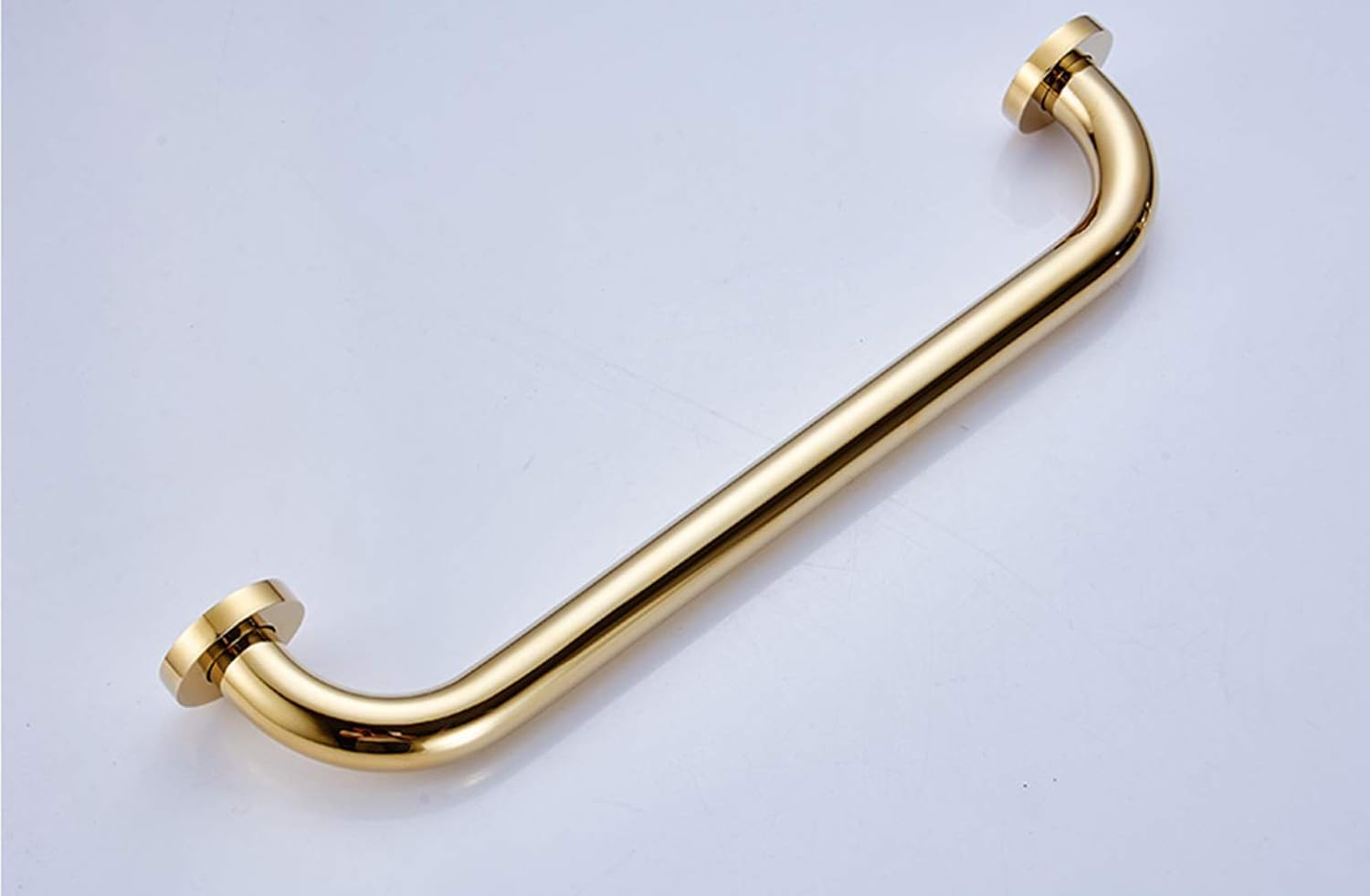 Sturdy 16-inch Gold-Finish Bathroom Grab Bar for Home Safety