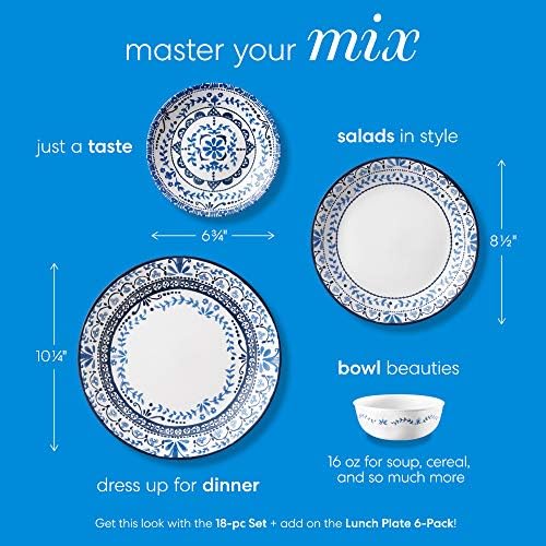 Elegant Corelle Dinnerware Set for 6 Lightweight Durable