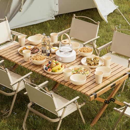 Premium 18PCS Wheat Straw Dinnerware Set Unbreakable MicrowaveDishwasher Safe 100 BPA-Free