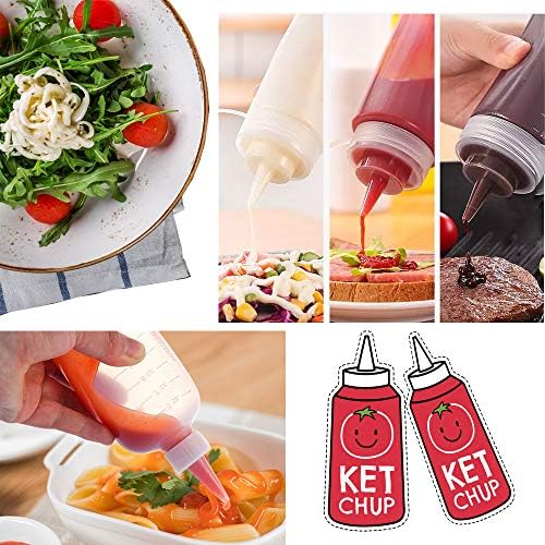 20 Piece Squeeze Condiment Bottles