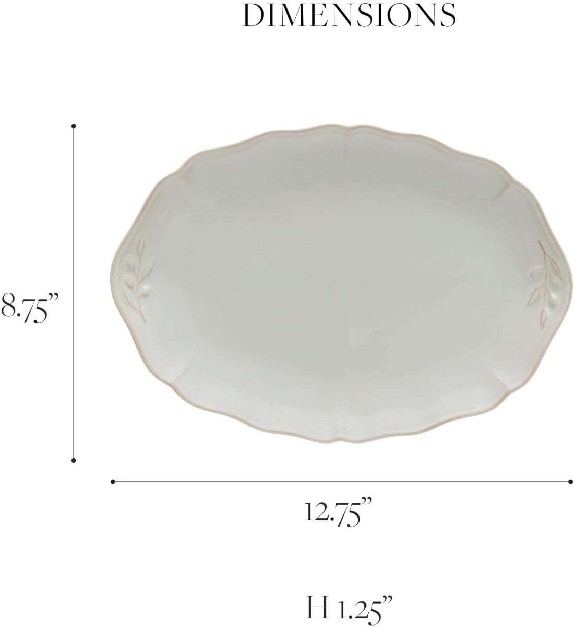Costa Nova Ceramic Oval Platter Alentejo Collection Microwave Oven Safe