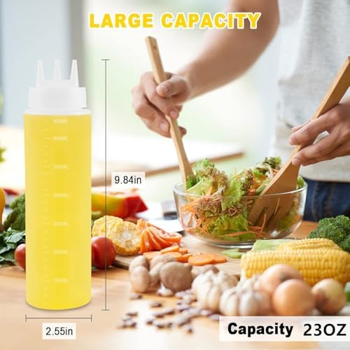 Saladulce 23oz Squeeze Bottles 4-Pack