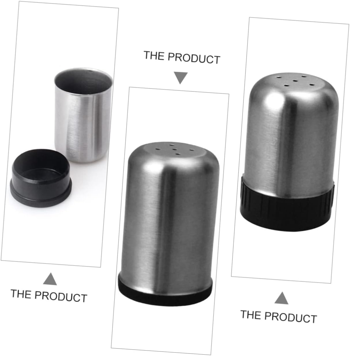 8-Piece Stainless Steel Seasoning Bottles