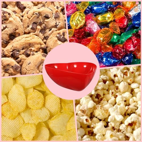 A1 Unlimited Red Heart-Shaped Bowl Stackable Valentines Day Storage Organizers
