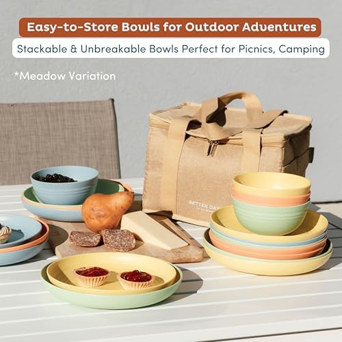 Nook Theory Wheat Straw Bowl Set of 8 26 Oz