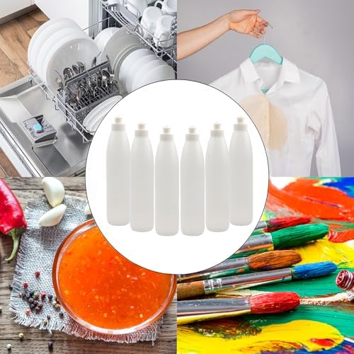 8-Ounce Squeeze Bottle Set HDPE Plastic Dish soap more